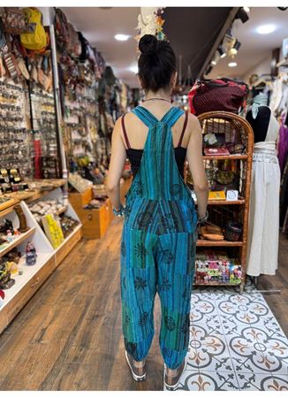 Patchwork Şalvar Tulum Turkuaz