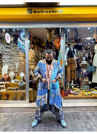 Batik Desen Kaftan Mavi