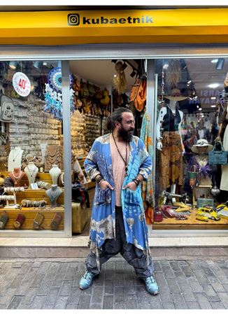 Batik Desen Kaftan Mavi