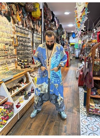 Batik Desen Kaftan Mavi