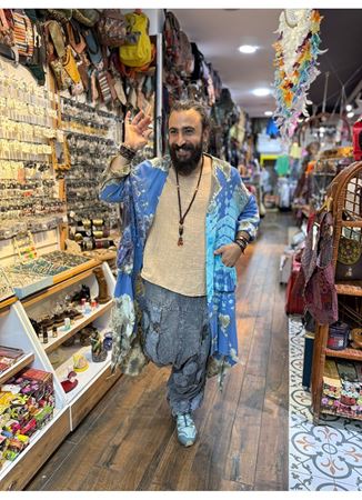 Batik Desen Kaftan Mavi