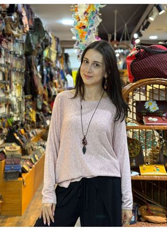 İtalyan Pamuk Bluz Bej