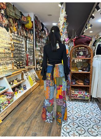 Nepal Etnik Patchwork Pantolon