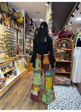 Nepal Etnik Patchwork Pantolon