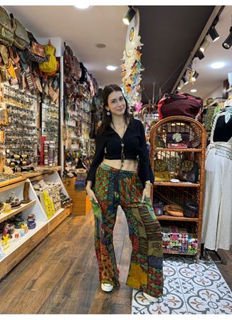 Nepal Etnik Patchwork Pantolon