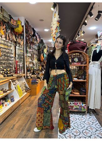 Nepal Etnik Patchwork Pantolon