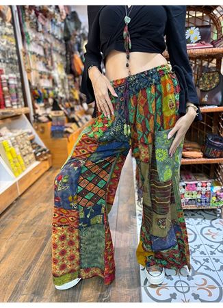 Nepal Etnik Patchwork Pantolon