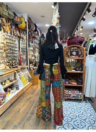 Nepal Etnik Patchwork Pantolon