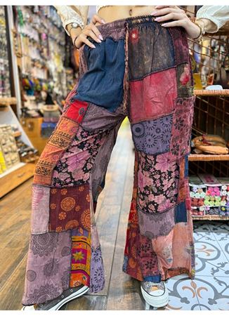 Nepal Etnik Patchwork Pantolon