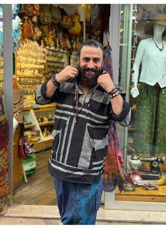 Kapüşonlu Önü Cepli Uzun kol Sweat Unisex