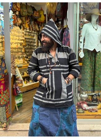 Kapüşonlu Önü Cepli Uzun kol Sweat Unisex