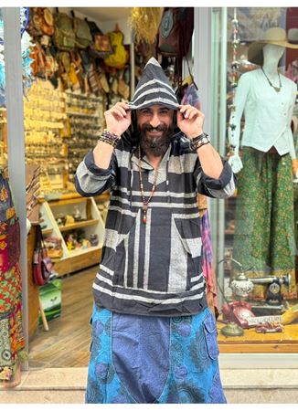 Kapüşonlu Önü Cepli Uzun kol Sweat Unisex