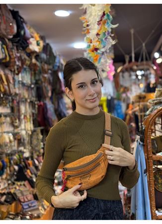 Old Cotton Turuncu Bel Çantası