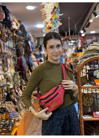 Old Cotton Kırmızı Bel Çantası