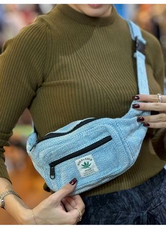 Nepal Mavi Bel Çantası