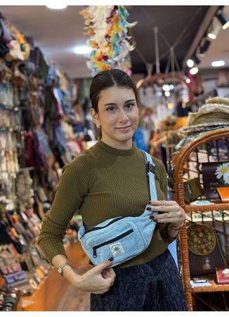 Nepal Mavi Bel Çantası