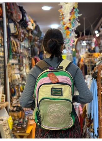 Old Cotton Renkli Sırt Çantası