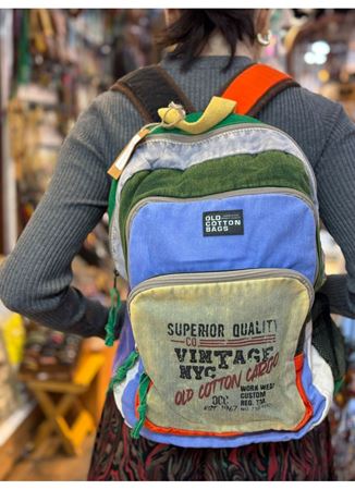 Old Cotton Renkli Sırt Çantası