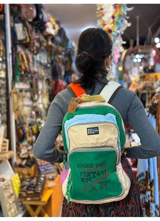 Old Cotton Renkli Sırt Çantası