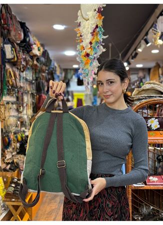 Old Cotton Renkli Sırt Çantası