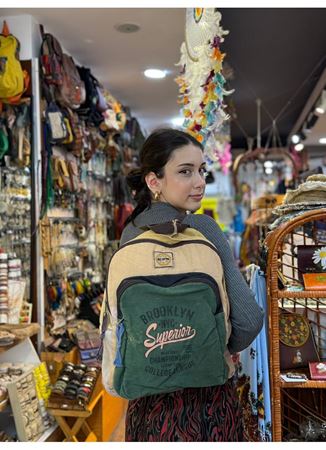 Old Cotton Renkli Sırt Çantası