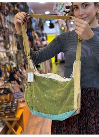 Old Cotton Postacı Çantası Renkli