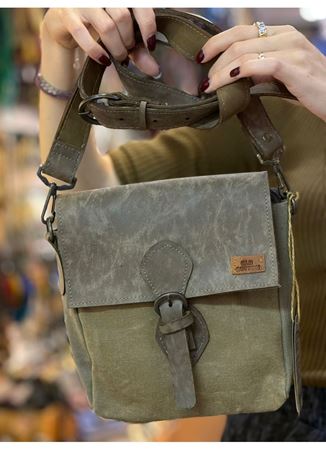 Old Cotton Omuz Çantası Yeşil