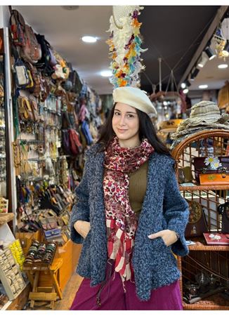 İtalyan Keçe Kaban Gri