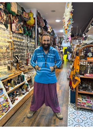 Unisex Paçası Lastikli Şalvar