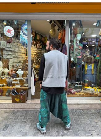 Unisex Nepal Yandan Cepli Şalvar