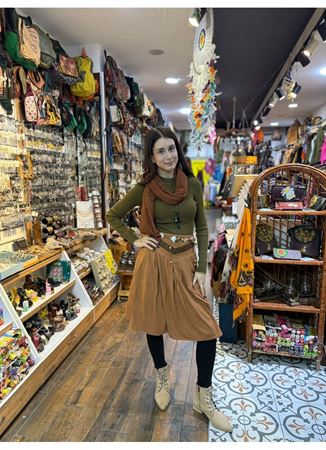 Pamuk Şal Kahverengi