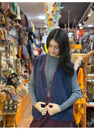 ÖZEL TASARIM DOKUMA KEÇE YELEK