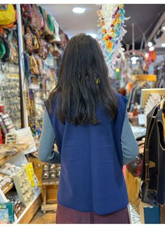 ÖZEL TASARIM DOKUMA KEÇE YELEK 