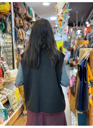 ÖZEL TASARIM DOKUMA KEÇE YELEK