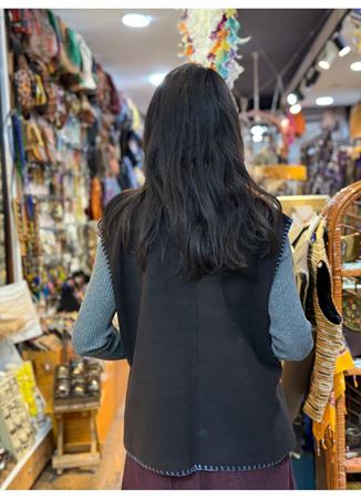 ÖZEL TASARIM DOKUMA KEÇE YELEK