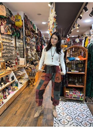 Nepal Etnik Patchwork Pantolon