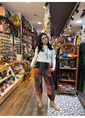 Nepal Etnik Patchwork Pantolon