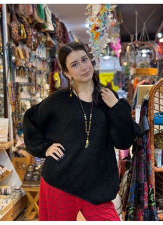 İtalyan Kazak Siyah