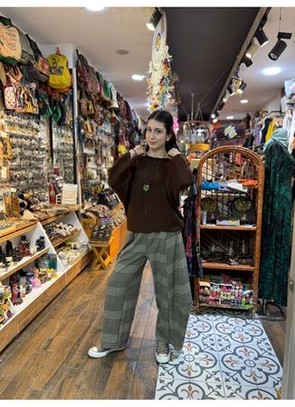 İtalyan Kazak Kahverengi