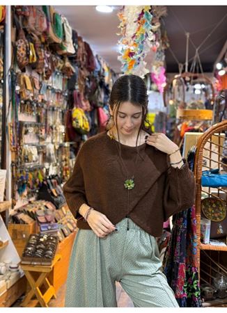 İtalyan Kazak Kahverengi