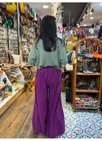 Kadife Pantolon Fuşya