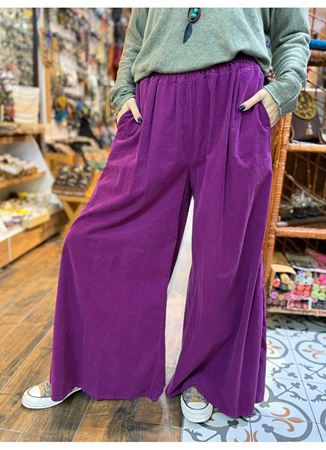 Kadife Pantolon Fuşya