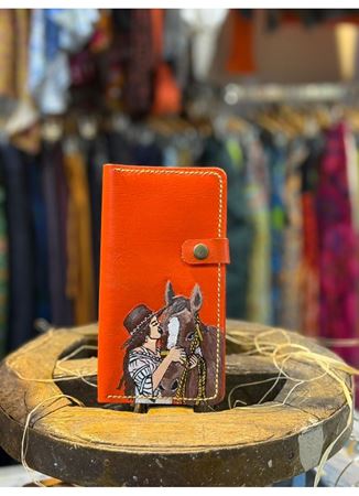 ÖZEL TASARIM DERİ EL İŞİ CÜZDAN