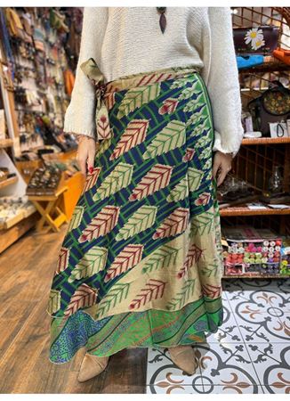 Çift Taraflı Nepal İpek Etek