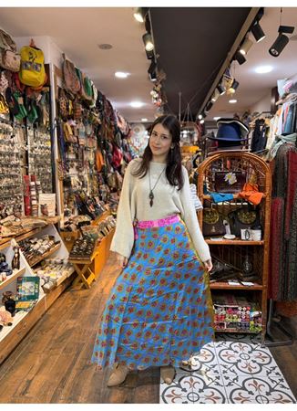 Çift Taraflı Nepal İpek Etek