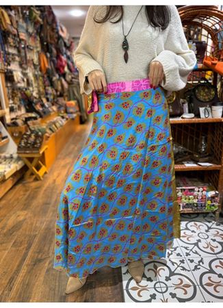 Çift Taraflı Nepal İpek Etek