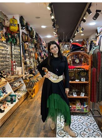 Tasarım Tül Etek Yeşil