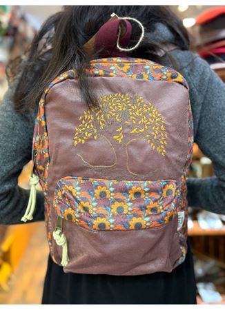 DOKUMA PAMUK SIRT ÇANTASI