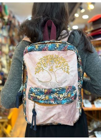 DOKUMA PAMUK SIRT ÇANTASI