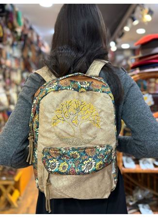 DOKUMA PAMUK SIRT ÇANTASI